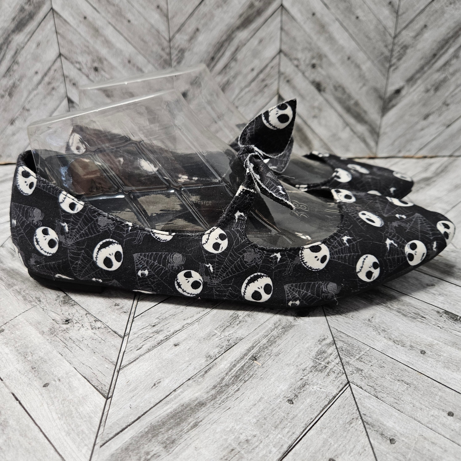 Torrid Nightmare Before Christmas Mary Jane Flats Size 9.5 Jack Skellington